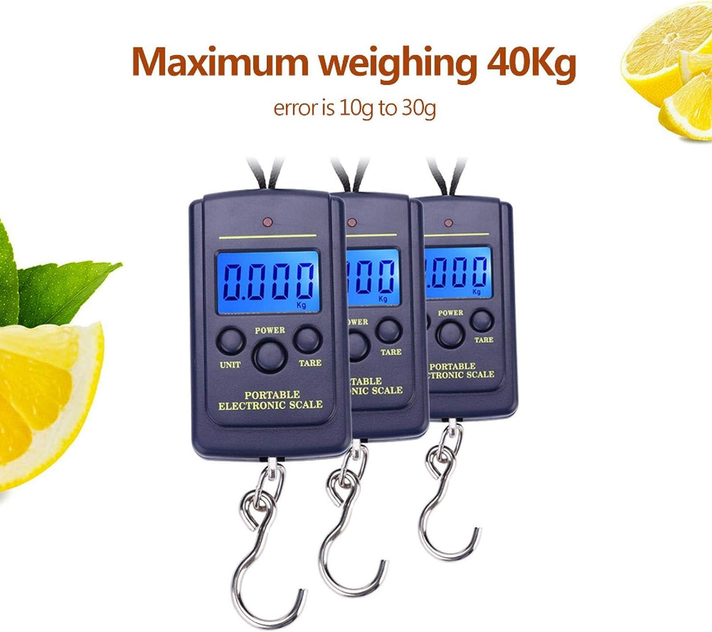 Portable Electric Digital Hanging Scale with Backlit LCD Display and Hook Tool for Fishing, Luggage, Home, and Outdoor Use – Wh A01L, Featuring Fish Scale Design.