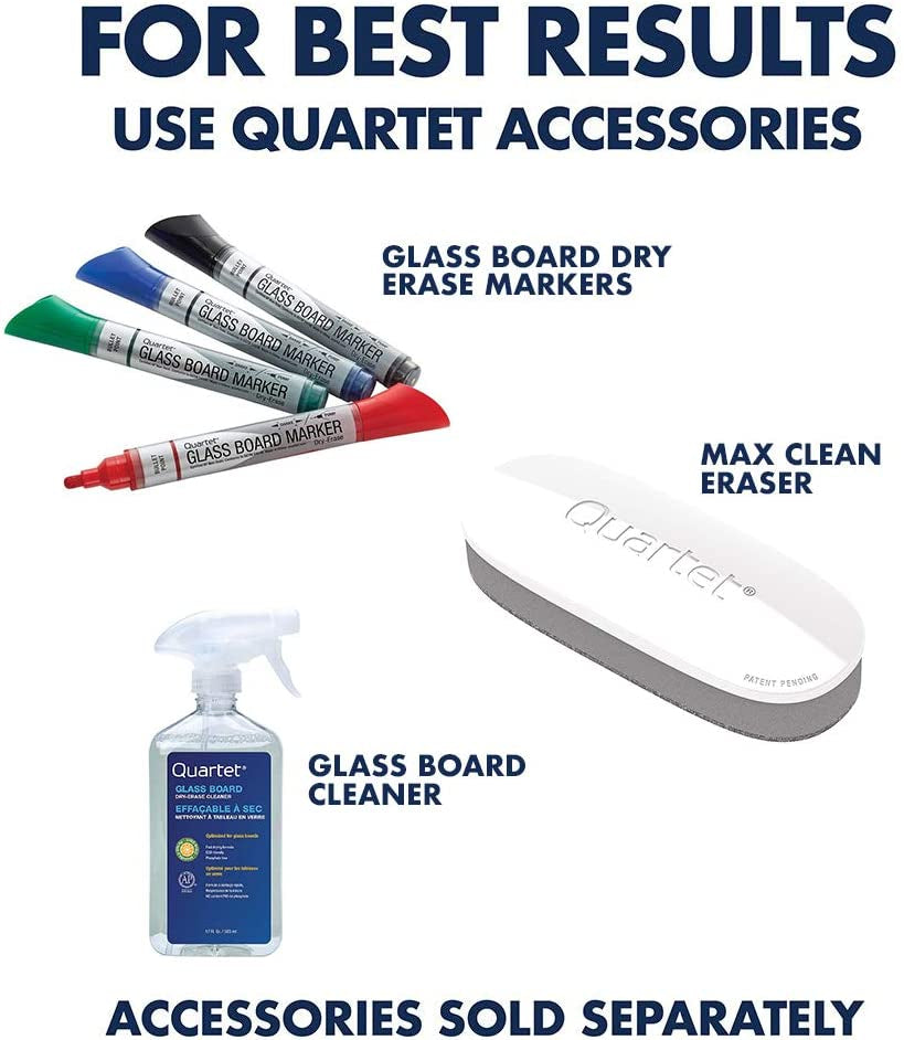 Frosted Glass Non-Magnetic Dry Erase Board with Marker, 18 X 24 Inch