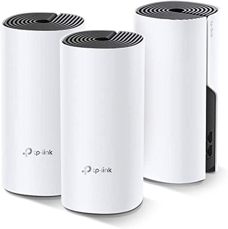 Complete Mesh WiFi System (Deco M4) - Covers up to 5,500 Sq. Ft., Replacing Wireless Internet Routers and Extenders. Equipped with Gigabit Ports, Compatible with Alexa, and available in a 3-Pack.