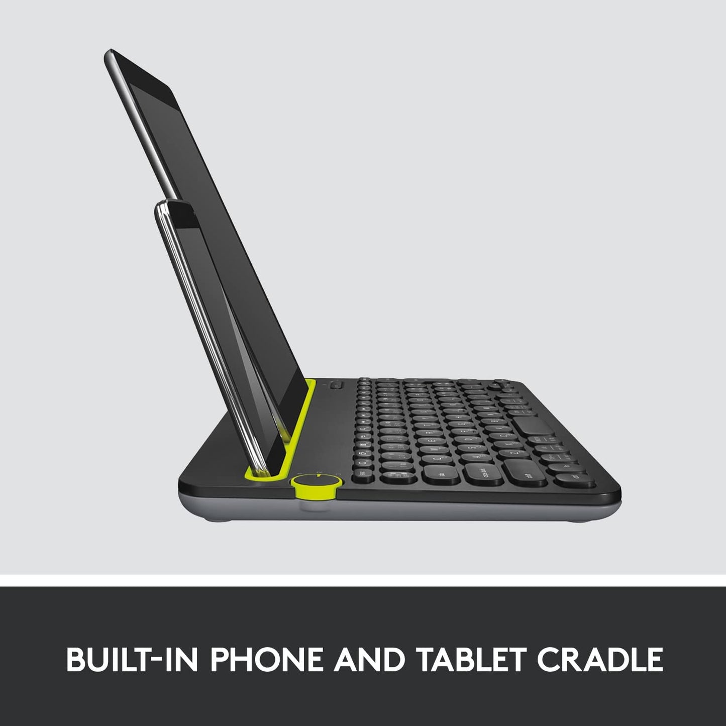 Compact Bluetooth Wireless Keyboard for Windows, macOS, iPadOS, Android, and Chrome OS - Supports Multiple Devices: PC, Mac, Laptop, Smartphone, and Tablet