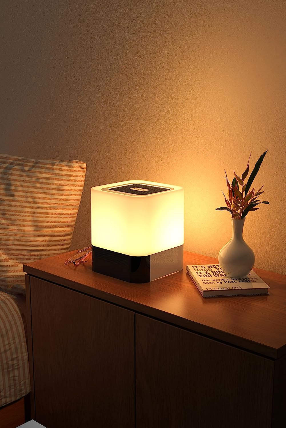 Dimmable Colorful Table Lamp with Touch Control, Night Light Bluetooth Speaker for Teenagers, Bedrooms, Gaming Rooms, Living Rooms, and Camping