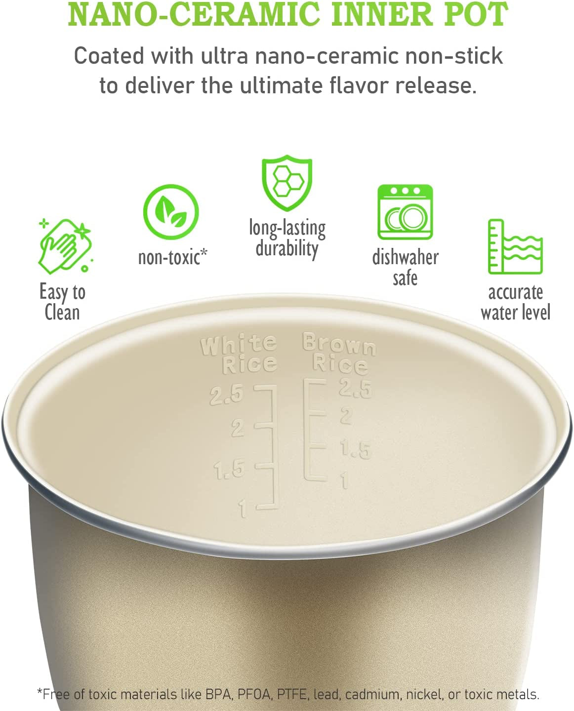 Mini Rice Cooker: Cooks 2.5-Cup Uncooked (5-Cup Cooked) Rice. Perfect for 1-2 People. Includes Steamer and Auto Keep Warm Function. Ideal Rice Maker for Grains, White Rice, Oatmeal, and Veggies. Available in White.