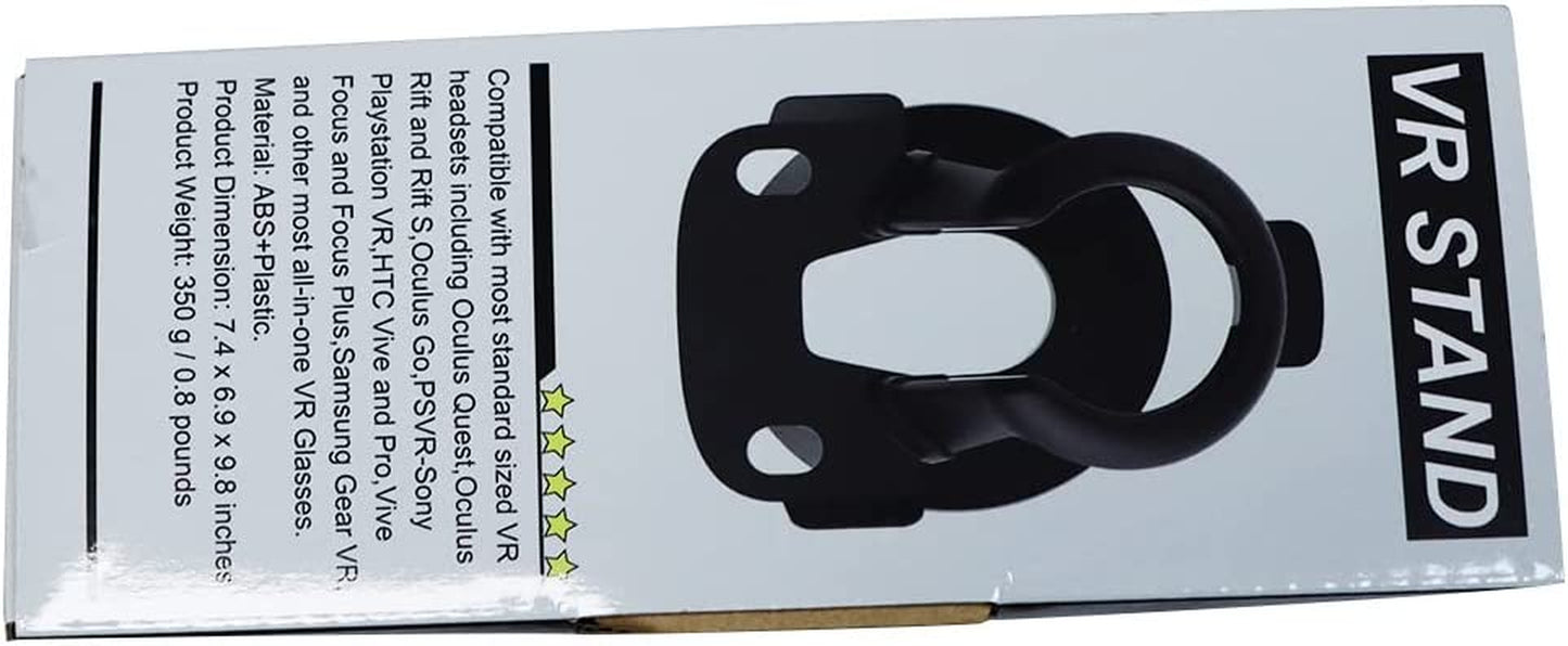 VR Stand for Oculus Quest 2, Display Holder for VR Headset and Touch Controllers - Compatible with Oculus Quest 2, Quest, Rift, Rift S, and Valve Index (White, Just VR Stand)