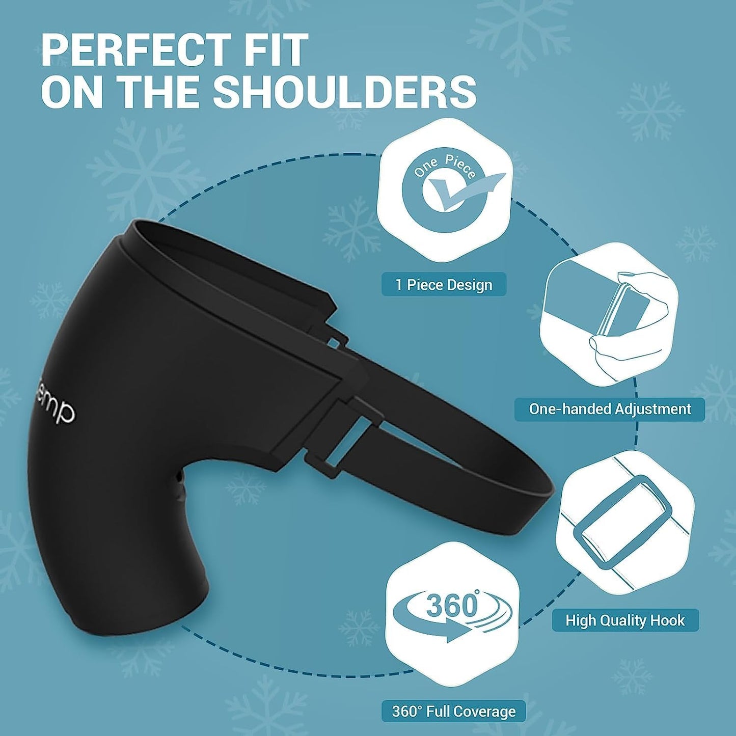 Reusable Gel Ice Wrap for Shoulder Injuries - Shoulder Support Ice Pack for Rotator Cuff, Frozen Shoulder, Sports Injuries, and Surgery Recovery