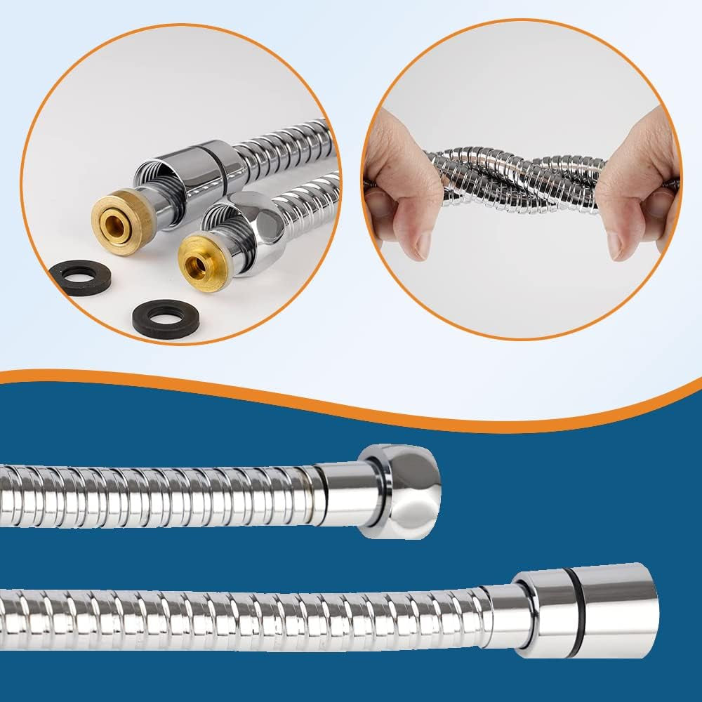 Stainless Steel Bathroom Bidet Sprayer Set - Brushed Nickel Finish, Handheld Bidet Toilet Sprayer Version 2.0, Can Be Wall-Mounted or Attached to the Toilet.