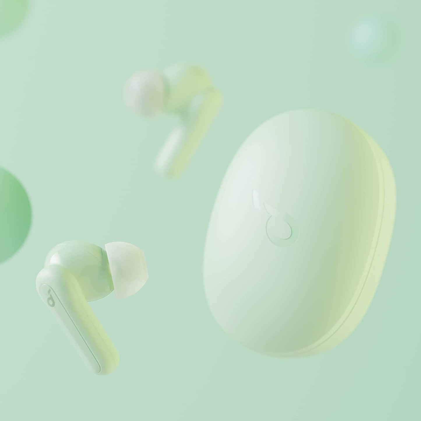 P2 Mini True Wireless Earbuds - 10mm Drivers for Big Bass, Custom EQ, Bluetooth 5.2, 32 Hours of Playtime, Fast USB-C Charging, Compact Size for Commute and Work Mint Green