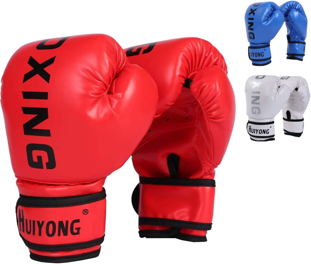 Children's Boxing Gloves, Punch Mitts MMA Gloves PU Cartoon Sparring Dajn Training Gloves, 4oz 6oz, Suitable for Ages 3-15 Years