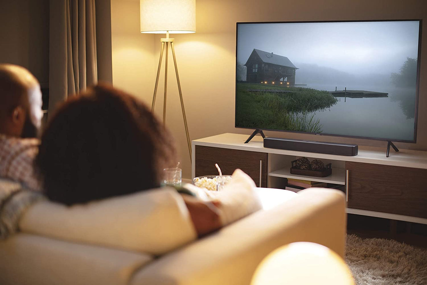 Compact Black All-In-One 80-Watt Soundbar - Bar 2.0