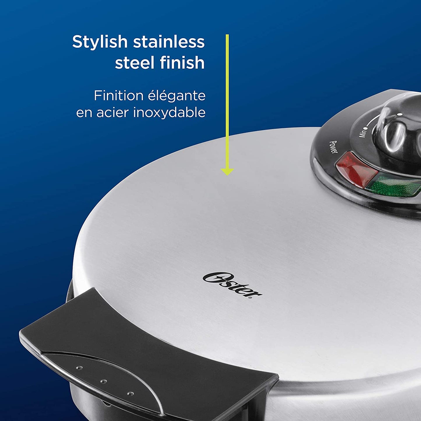 Belgian Waffle Maker, Stainless Steel - 8"