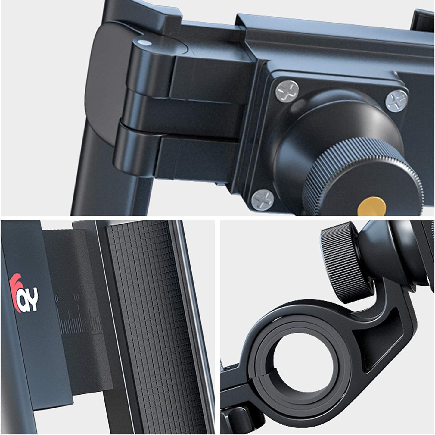 Universal Bike Phone Mount with Quick Release, Anti-Shake Bicycle Phone Holder for Road Bike/MTB/Scooter - 360° Rotation, Suitable for 3.5-7.0 inch Smartphones