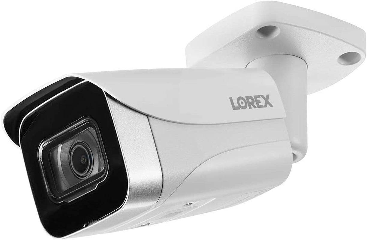 Metal Bullet Camera Add-On for Wired Surveillance System - Indoor/Outdoor 4K IP Security Camera with Ultra HD, Color Night Vision (1 Camera, White)