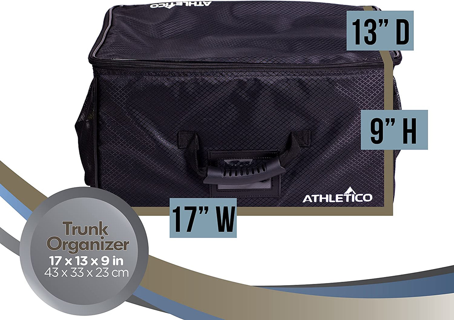 Golf Trunk Organizer - Premium Car Storage Solution for Golf Accessories - Conveniently Collapsible