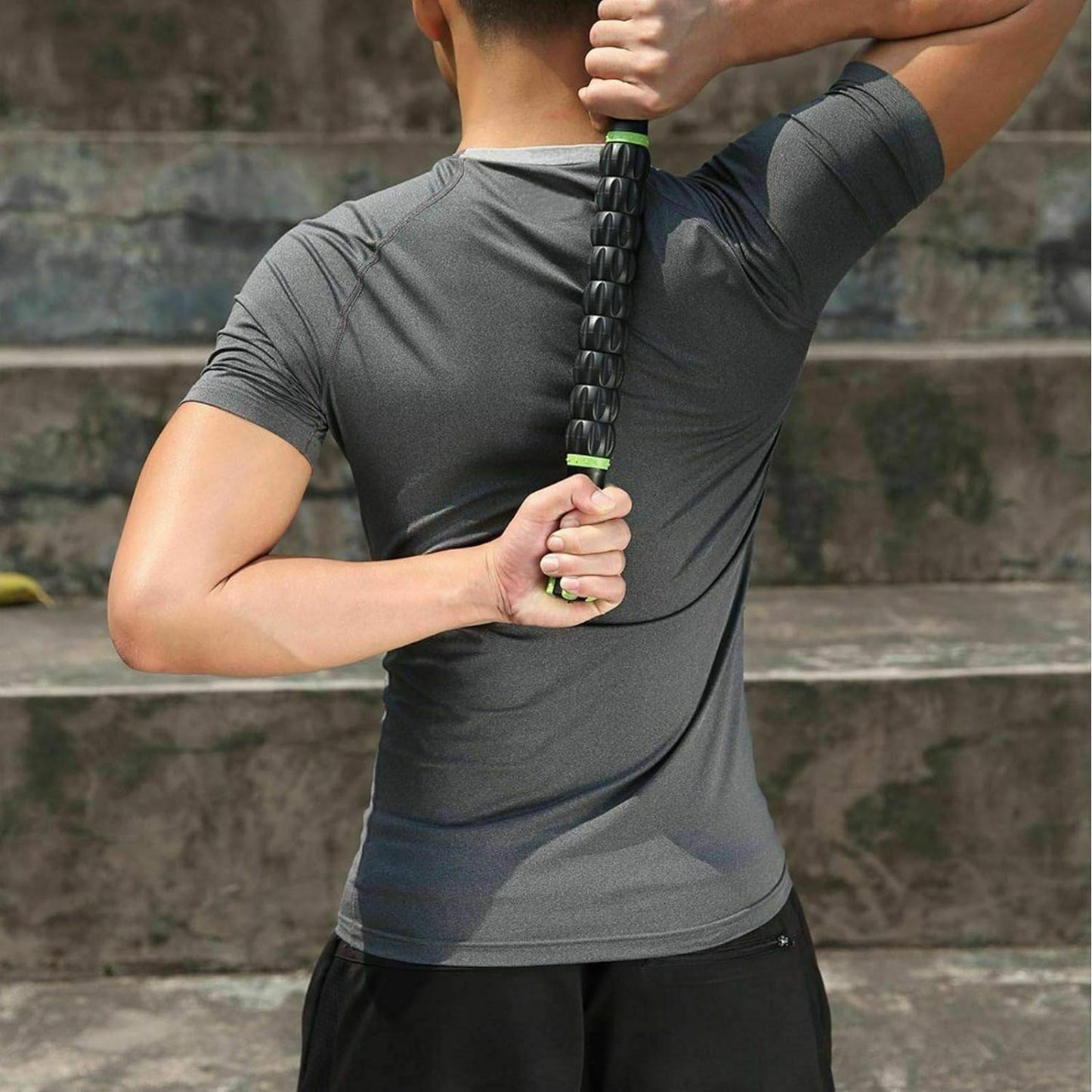 Muscle Roller Stick - Therapeutic Massage Tool for Alleviating Myofascial Trigger Points, Minimizing Muscle Soreness, Easing Cramps, and Relieving Muscle Discomfort