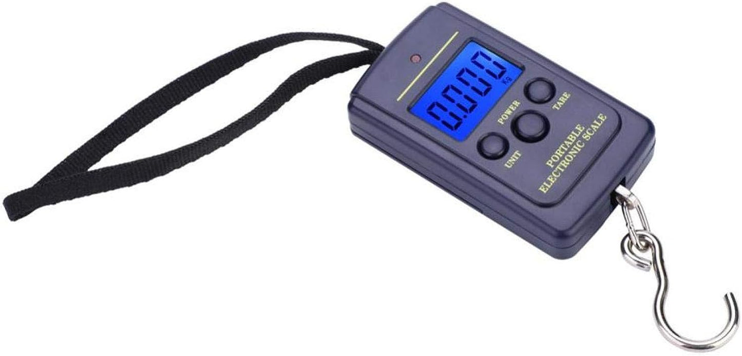 Portable Electric Digital Hanging Scale with Backlit LCD Display and Hook Tool for Fishing, Luggage, Home, and Outdoor Use – Wh A01L, Featuring Fish Scale Design.