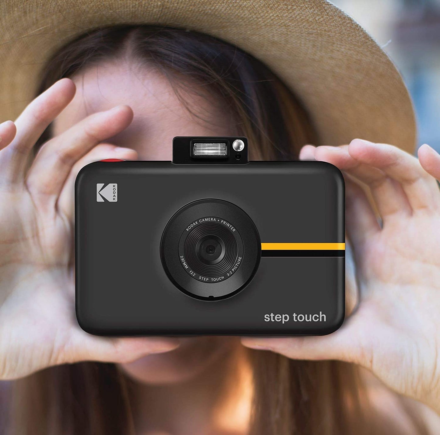 Step Touch | Digital Camera and Instant Printer with 13MP, 3.5" LCD Touchscreen Display, 1080P HD Video, Bluetooth Connectivity, Zink Zero Ink Technology | Black