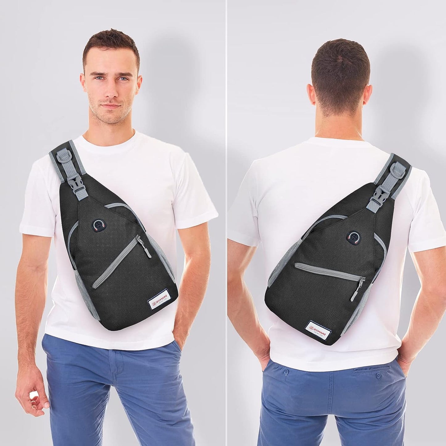 Crossbody Sling Backpack – A Versatile Shoulder Chest Bag for Both Women and Men. Ideal for Travel, Hiking, and Daypack Adventures
