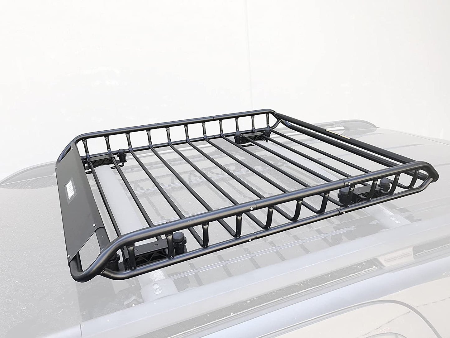 Universal Steel Roof Rack Car Top Cargo Carrier/Basket - 46" X 36" X 4-1/2" - 150 lb Capacity, Black
