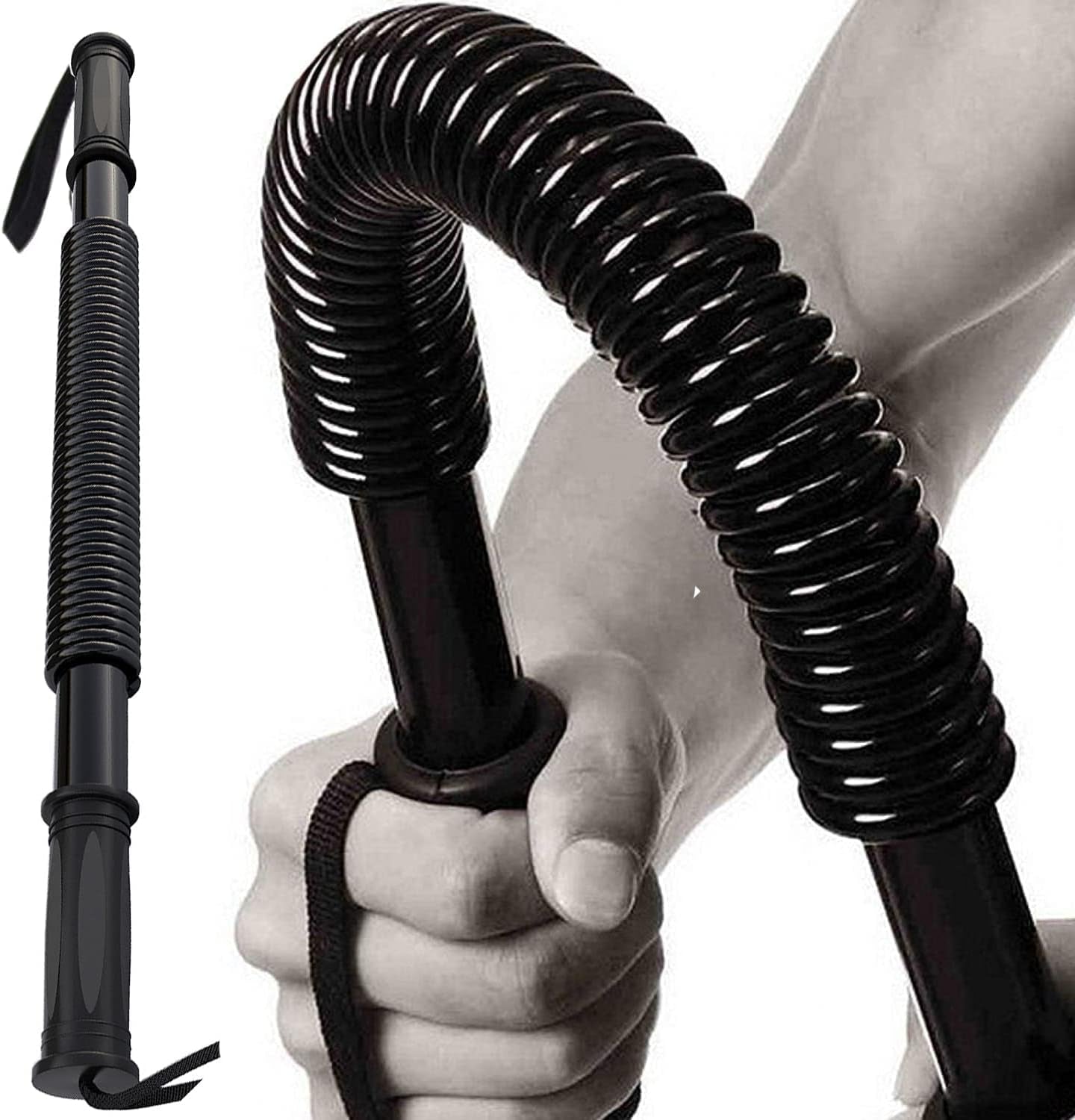 Flexible Stretch Bar - This arm exerciser comes in various resistance levels (20/30/40/50/60KG) and is designed to strengthen the back, shoulders, biceps, grip, and chest. It's an effective chest expander workout equipment
