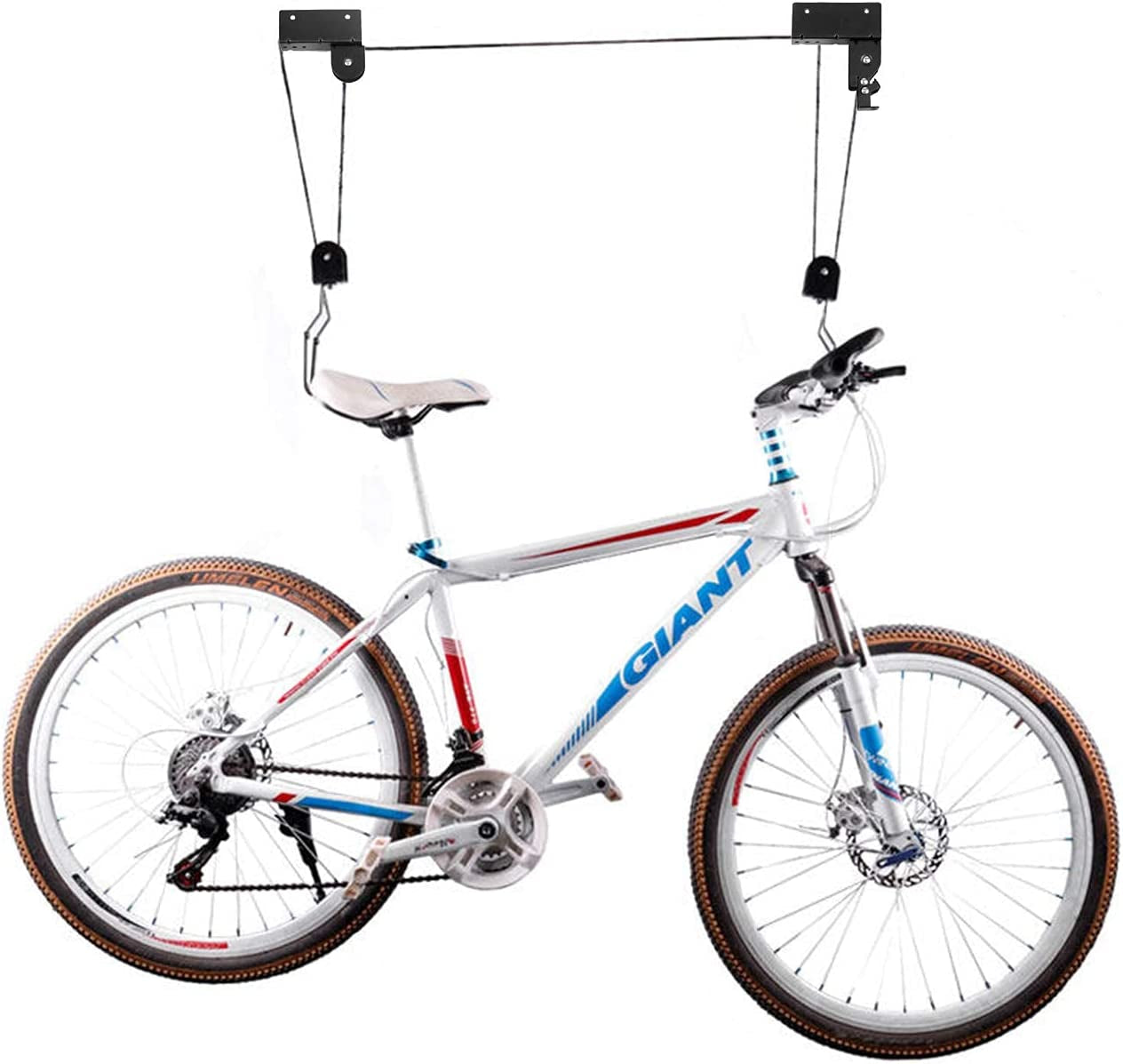 Ceiling Hoist for Bicycles, Kayaks, and Canoes - Ideal Storage Solution for Your Garage