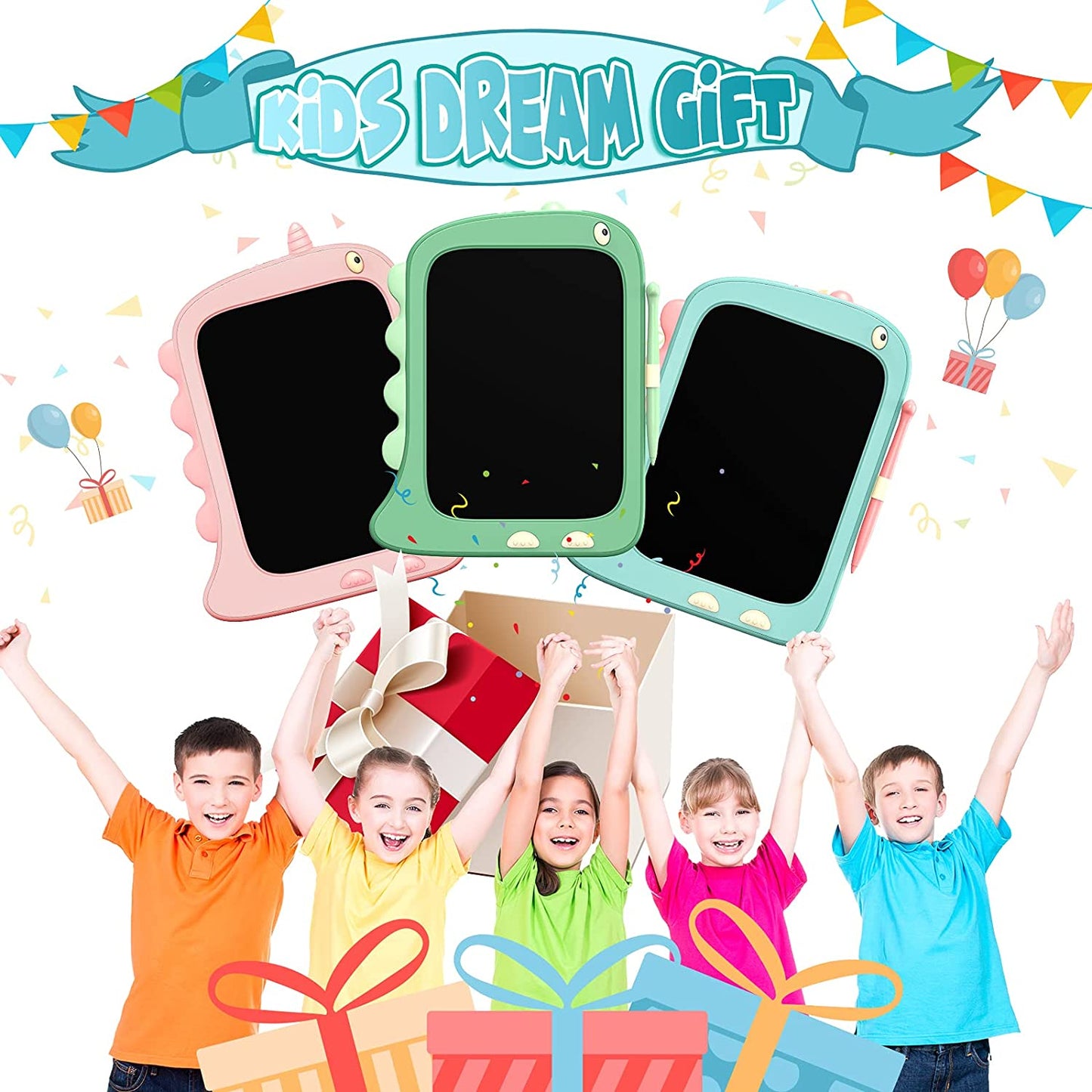 LCD Writing Tablet for Kids, 8.5 inch Erasable Doodle Board - Educational Toy Gift for Boys and Girls, Ages 3-8