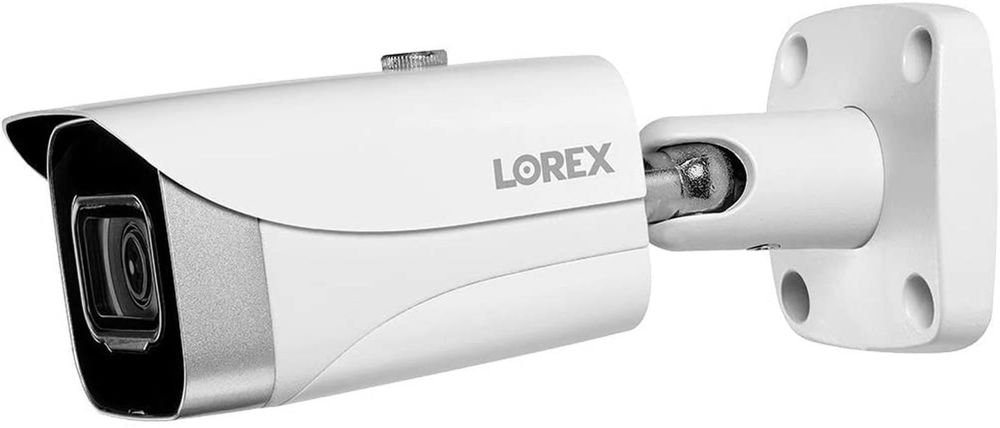Metal Bullet Camera Add-On for Wired Surveillance System - Indoor/Outdoor 4K IP Security Camera with Ultra HD, Color Night Vision (1 Camera, White)