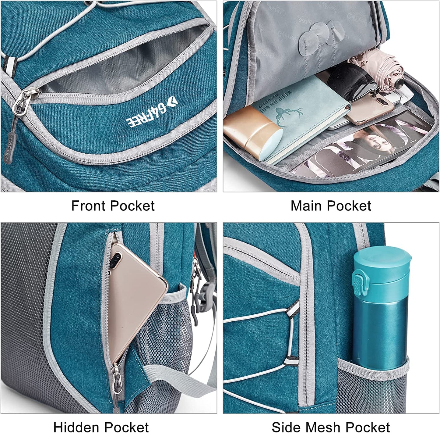 Compact 12L Daypack for Hiking and Outdoor Activities, Suitable for Men and Women