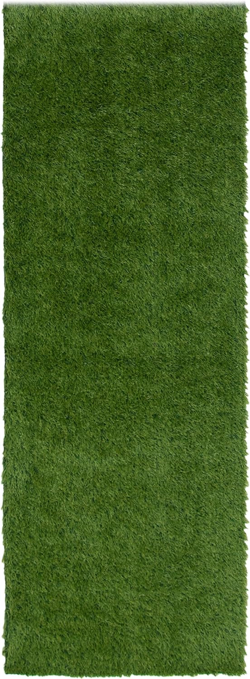 Indoor Outdoor Artificial Grass Turf with Rubber Backing - 2 x 6 - Green