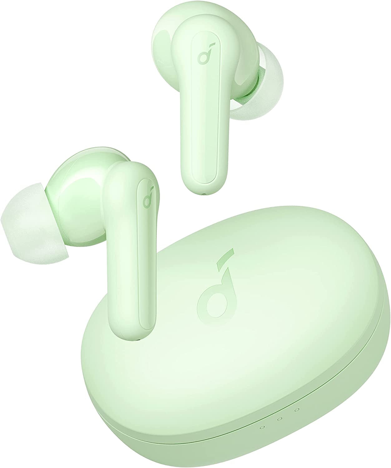 P2 Mini True Wireless Earbuds - 10mm Drivers for Big Bass, Custom EQ, Bluetooth 5.2, 32 Hours of Playtime, Fast USB-C Charging, Compact Size for Commute and Work Mint Green