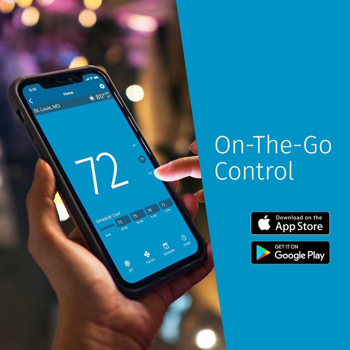 Emerson ST55: Wi-Fi Smart Thermostat for Smart Homes, DIY Installation, Works with Alexa, Energy Star Certified
