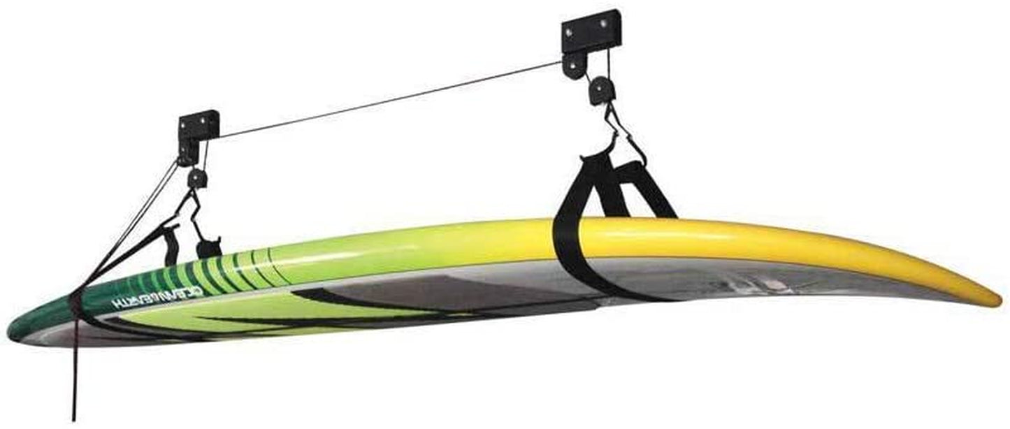 Ceiling Hoist for Bicycles, Kayaks, and Canoes - Ideal Storage Solution for Your Garage