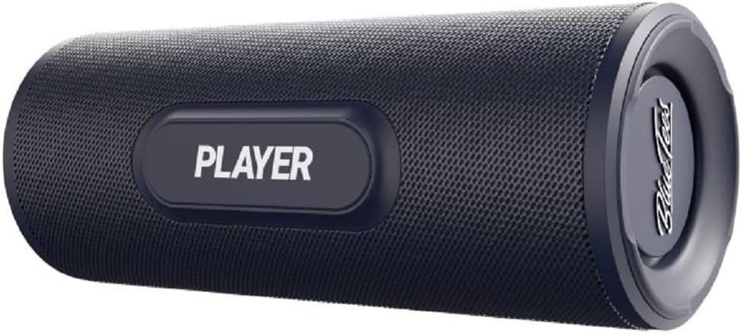 Magnetic Bluetooth Speaker Securely Attaches to Golf Cart - IPX7 Waterproof - USB Charge Out - Navy