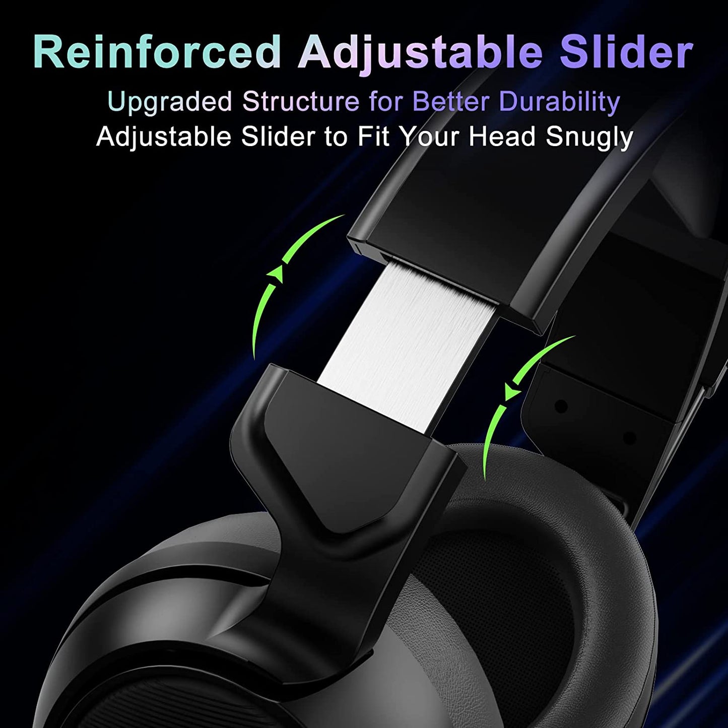 USB Pro Gaming Headset V20U for PC - 7.1 Surround Sound Headphones with Noise Cancelling Microphone. Features RGB Lights and Memory Foam Ear Pads. Compatible with Laptops.