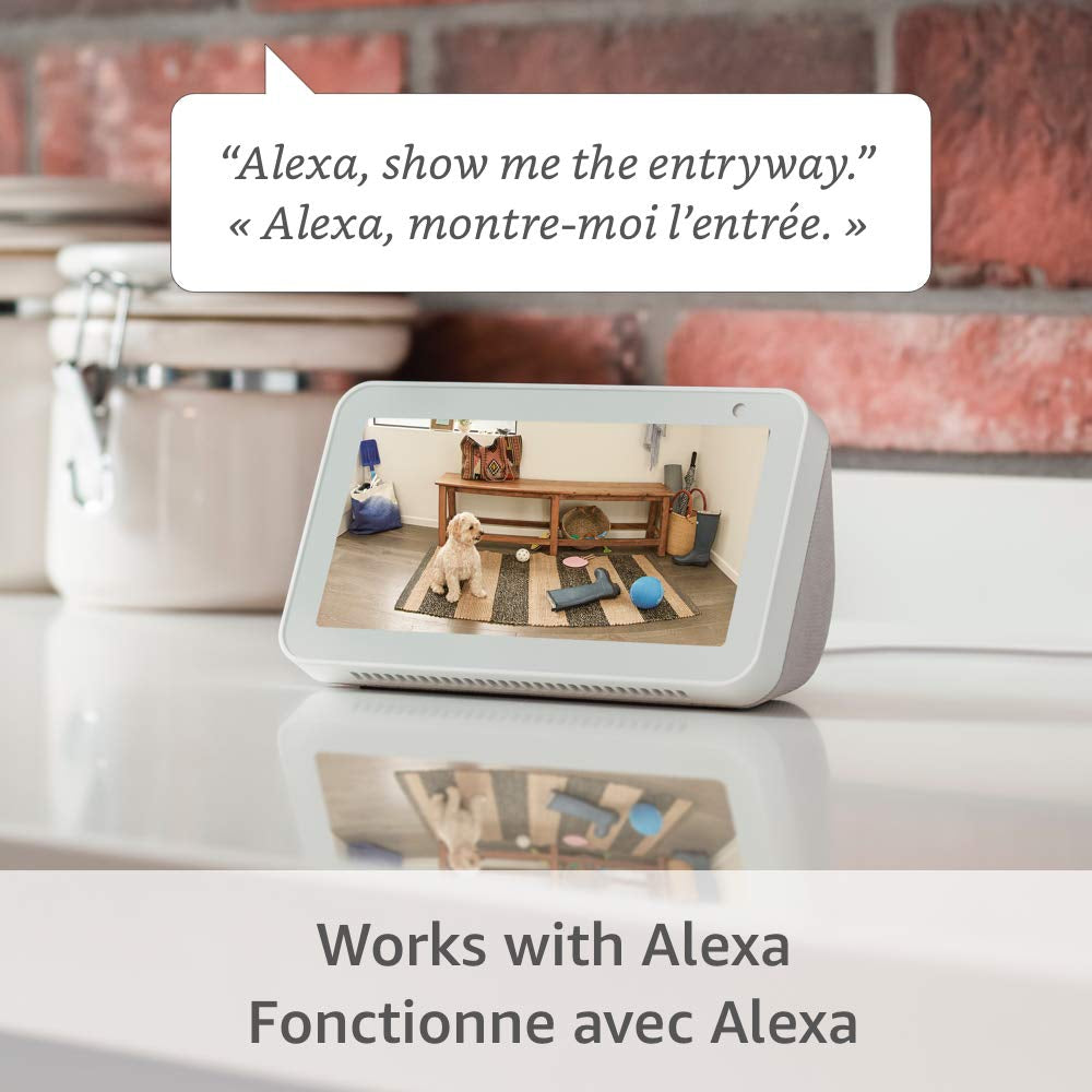 2-Pack Indoor Cam (1st Gen): Compact HD Security Camera with Two-Way Talk - Works with Alexa - Plug-In Design White