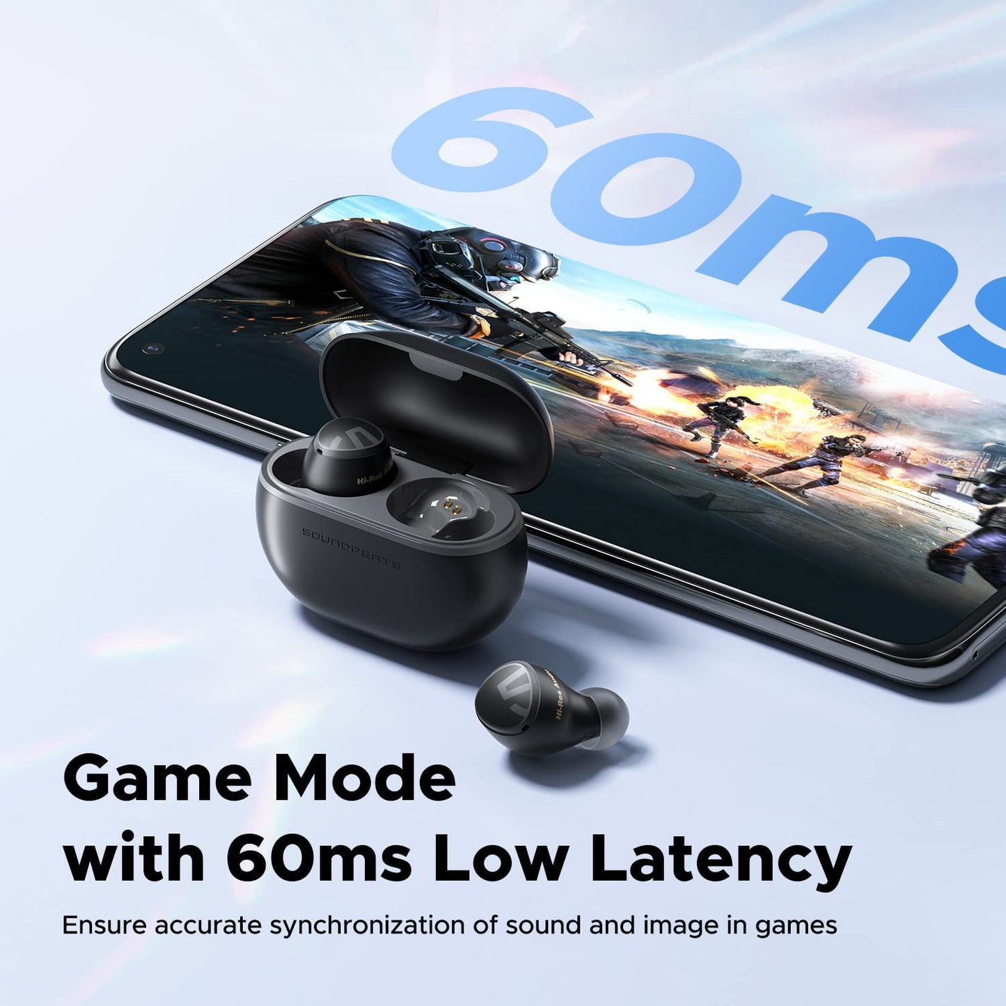 Mini HS Bluetooth 5.3 Wireless Earbuds - True In-Ear Wireless Earphones with Hi-Res Sound, AI-Enhanced Calls, Multipoint Connectivity, Customizable EQ via App, Gaming Mode, and 36-Hour Playtime (Black)