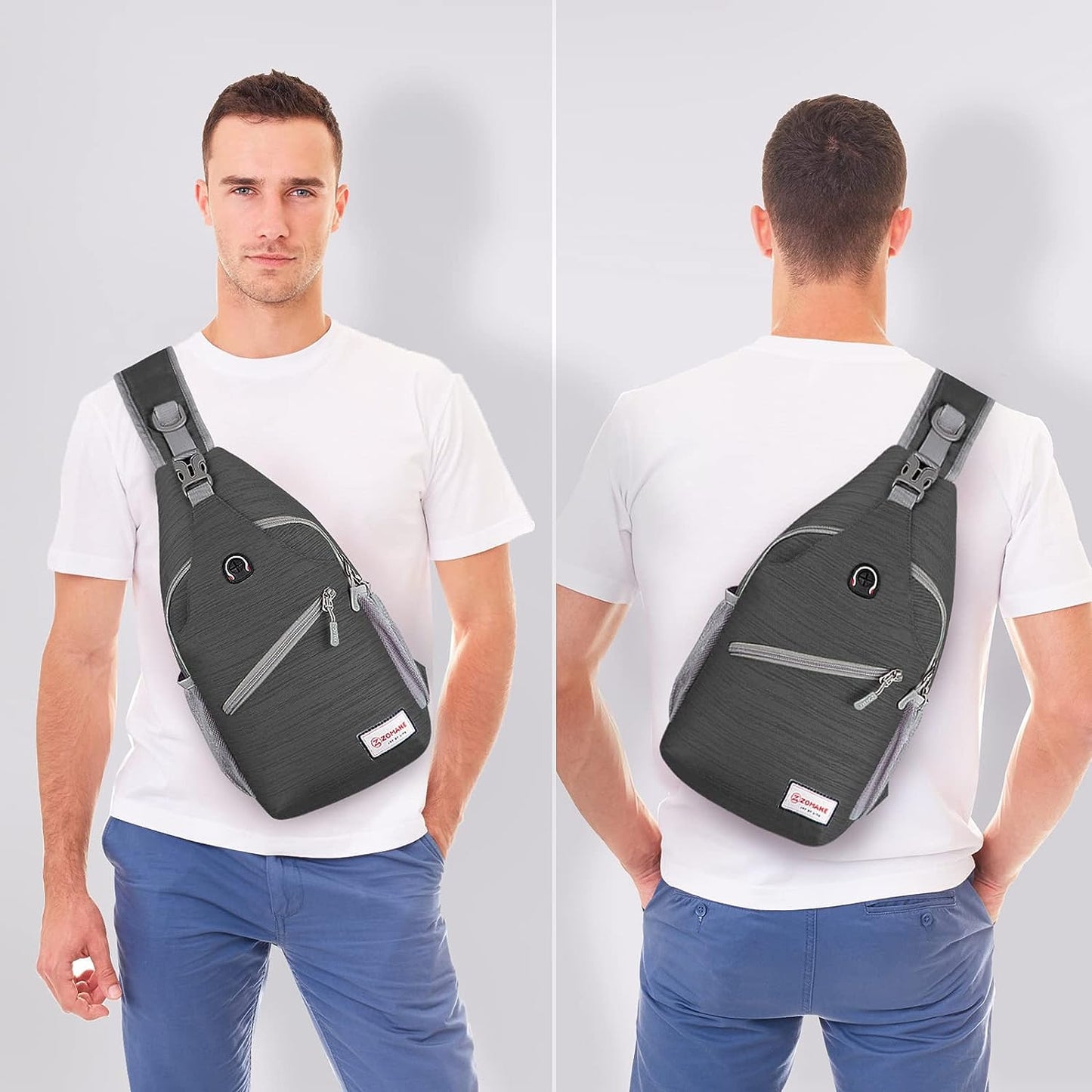 Crossbody Sling Backpack – A Shoulder Chest Bag designed for both Women and Men, perfect for Travel, Hiking, and Daypack use.