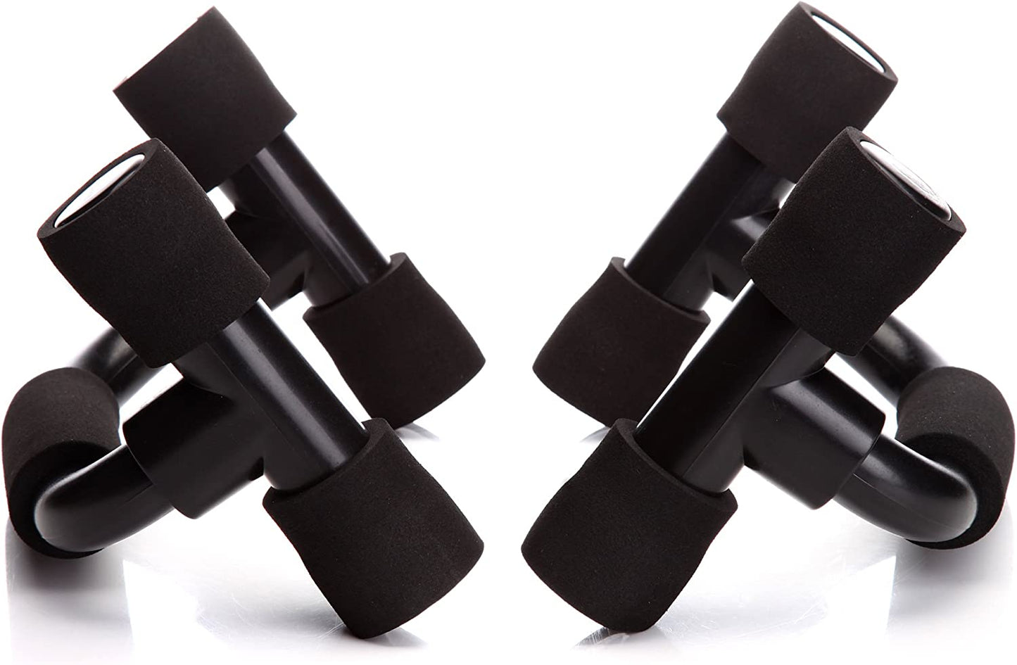 Push Up Bars - Gym Exercise Equipment for Fitness - 1 Pair of Pushup Handles with Cushioned Foam Grip and Non-Slip Sturdy Structure - Suitable for Men & Women