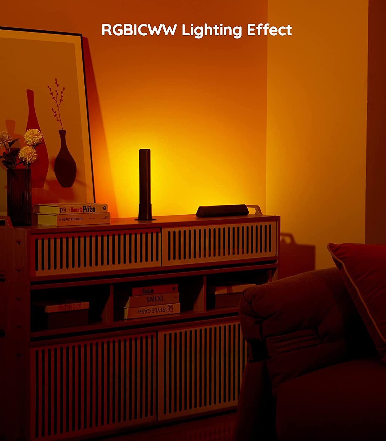 Compact RGBICWW smart LED light bars offer 12 scene modes, music modes, and Bluetooth connectivity. They are perfect for enhancing entertainment setups, PCs, TVs, and room decor. Please note that these light bars do not support WiFi or Alexa.