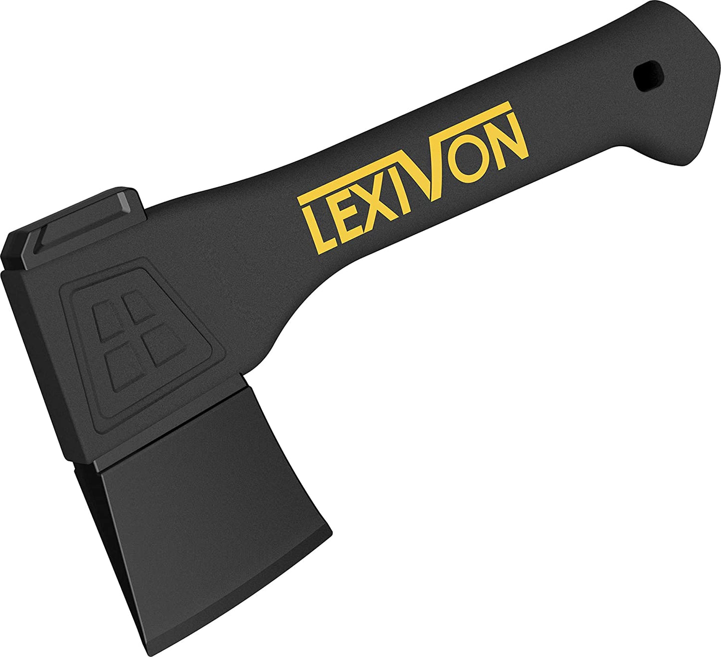 Camping Hatchet with Ergonomic Grip and Lightweight Fiber-Glass Composite Handle - Includes Protective Carrying Sheath