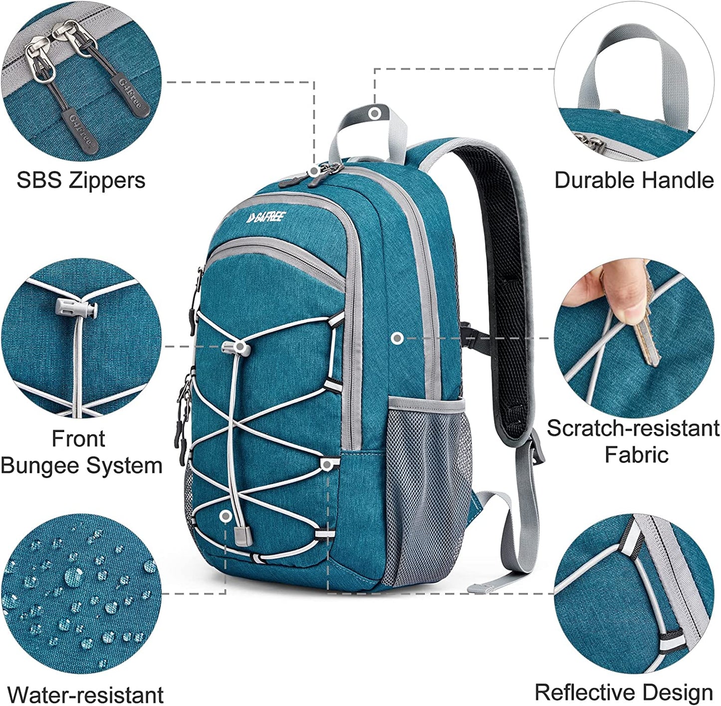 Compact 12L Daypack for Hiking and Outdoor Activities, Suitable for Men and Women