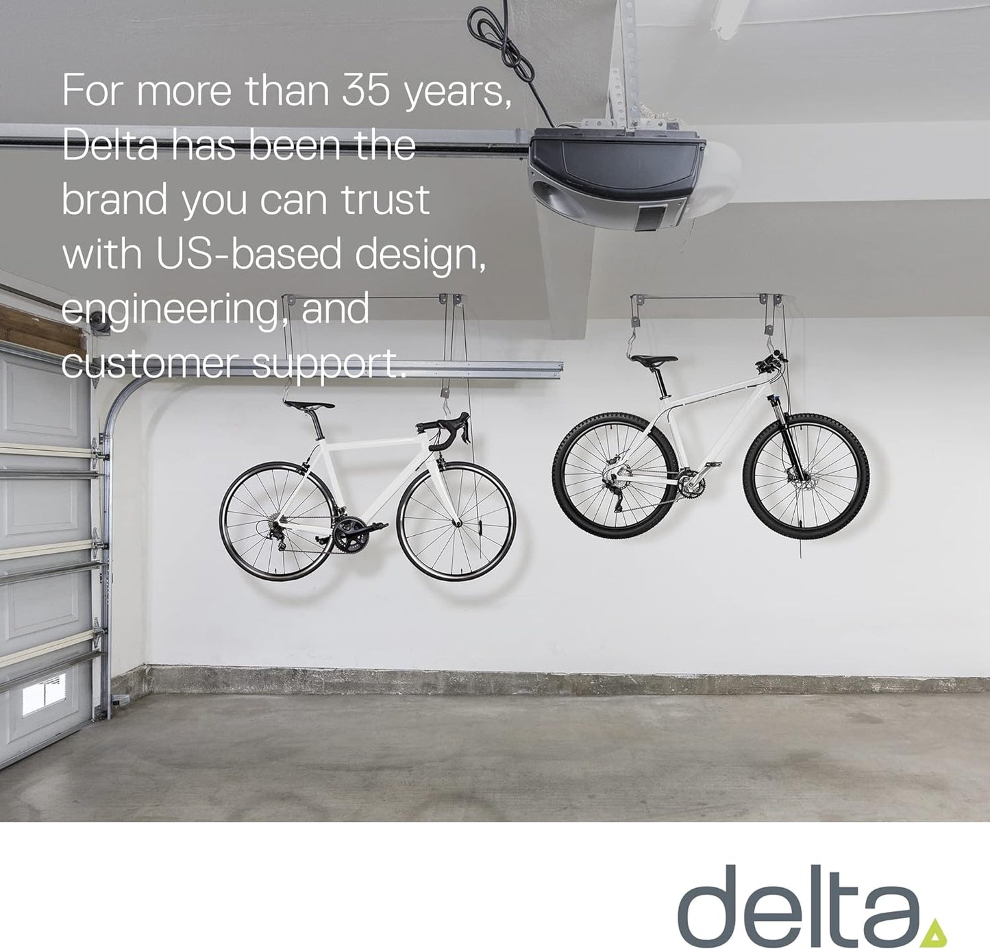Cycle Garage Bike Storage Hoist - Auto-Locking Ceiling Bike Rack with 50 lb Capacity - Kayak Hoist Straps - Bike Hangers for Garage Ceiling up to 12 Ft - Bicycle Hooks Pulley System