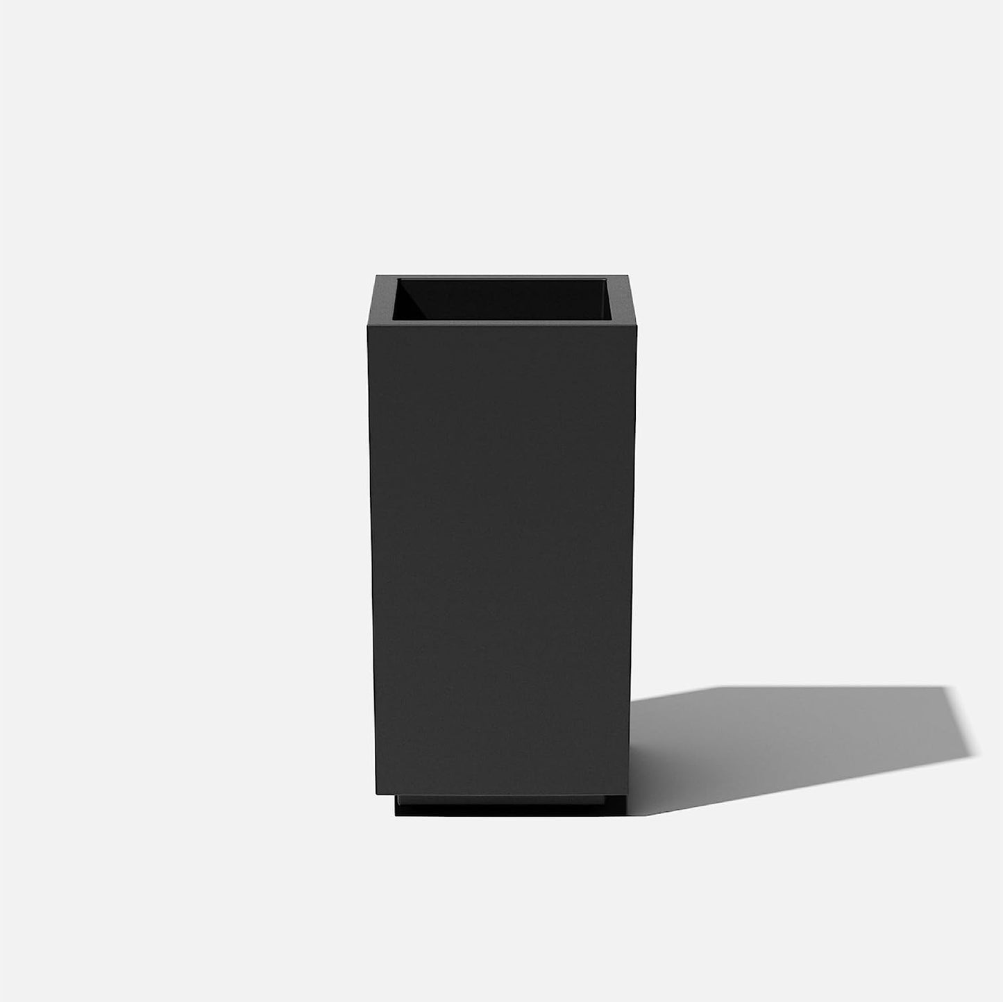 Block Series Pedestal Planter - Versatile Indoor or Outdoor Tall Planter for All-Weather Use - Enhance Modern Décor with Removable Insert Bucket - Ideal for Flowers, Tall Trees, and Faux Plants