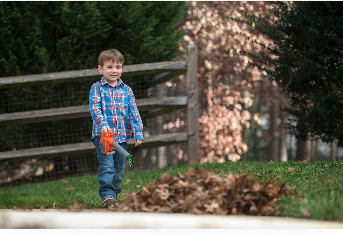 125B Toy Leaf Blower in Orange/Gray