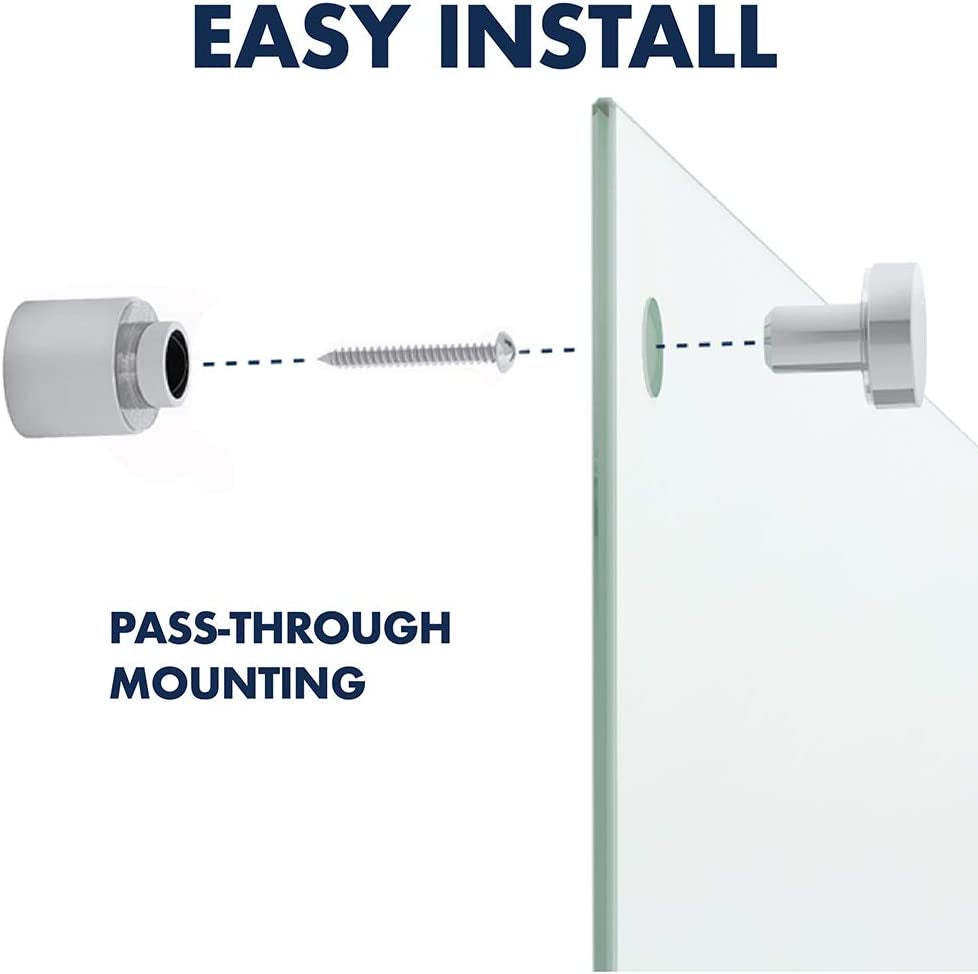 Frosted Glass Non-Magnetic Dry Erase Board with Marker, 18 X 24 Inch