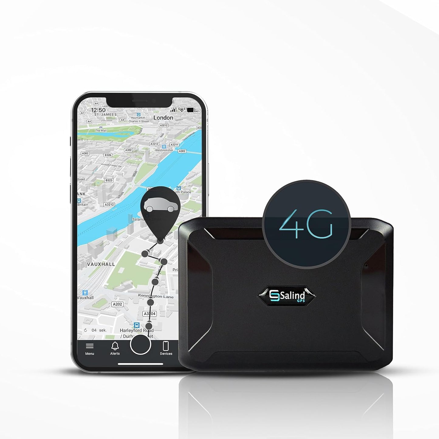 GPS Magnetic Vehicle Tracker - Long-Lasting Battery Life, 4G LTE Car GPS Tracker with Powerful Magnet for Secure Attachment, Durable & Waterproof Tracking Device