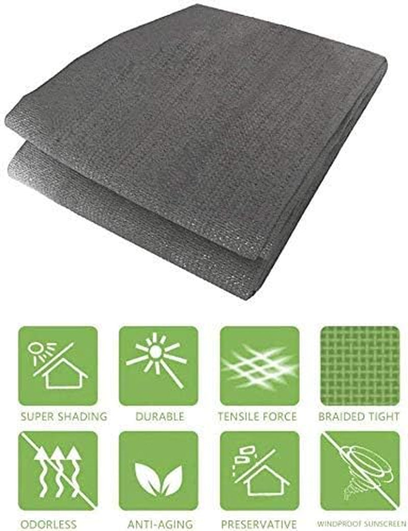 Outdoor Balcony Privacy Screen Fence Cover - 3'x16.4' Deck Fence Privacy Screen for Patio, Apartment Porch, Backyard - Grey, UV-Proof, Weather-Resistant Windscreen