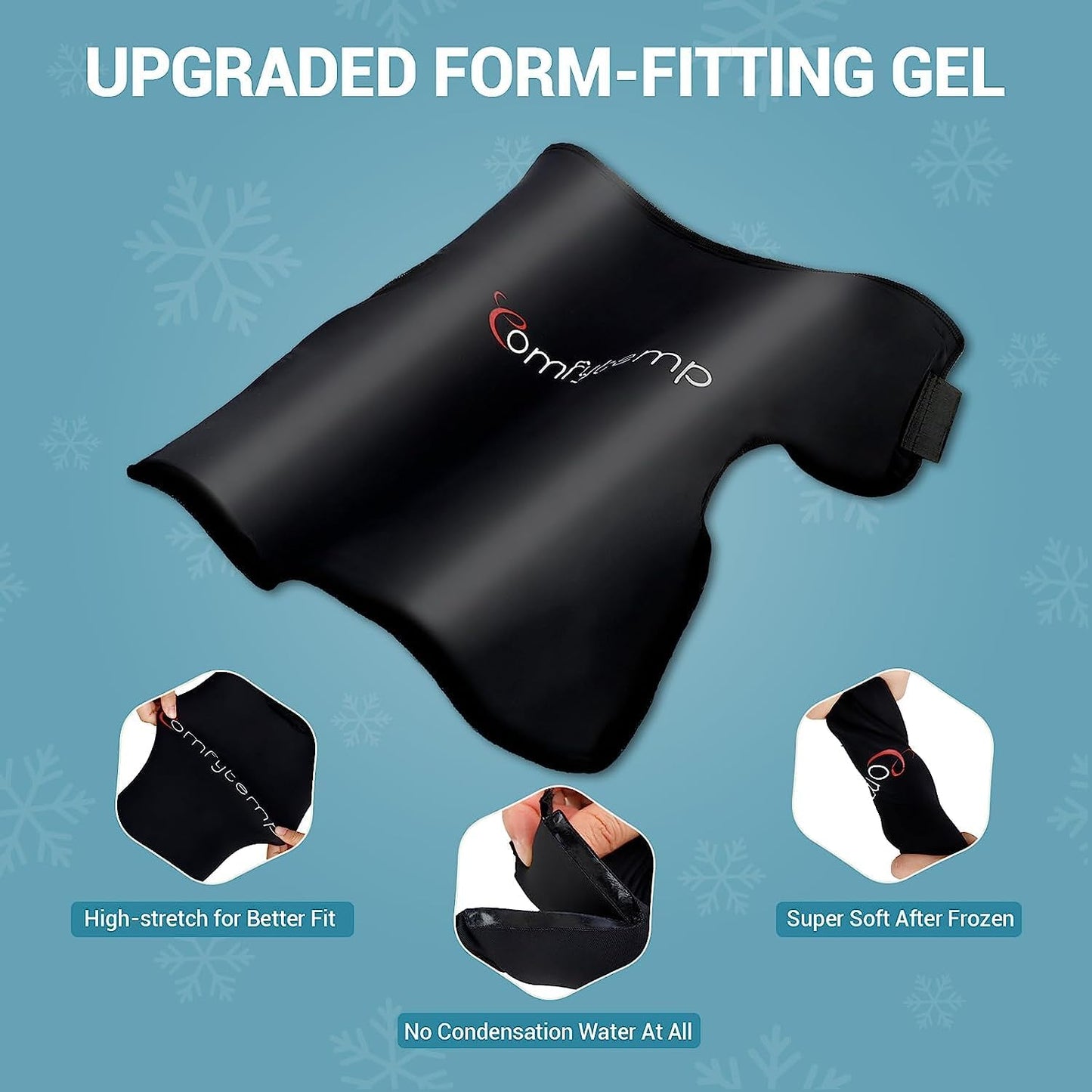 Reusable Gel Ice Wrap for Shoulder Injuries - Shoulder Support Ice Pack for Rotator Cuff, Frozen Shoulder, Sports Injuries, and Surgery Recovery