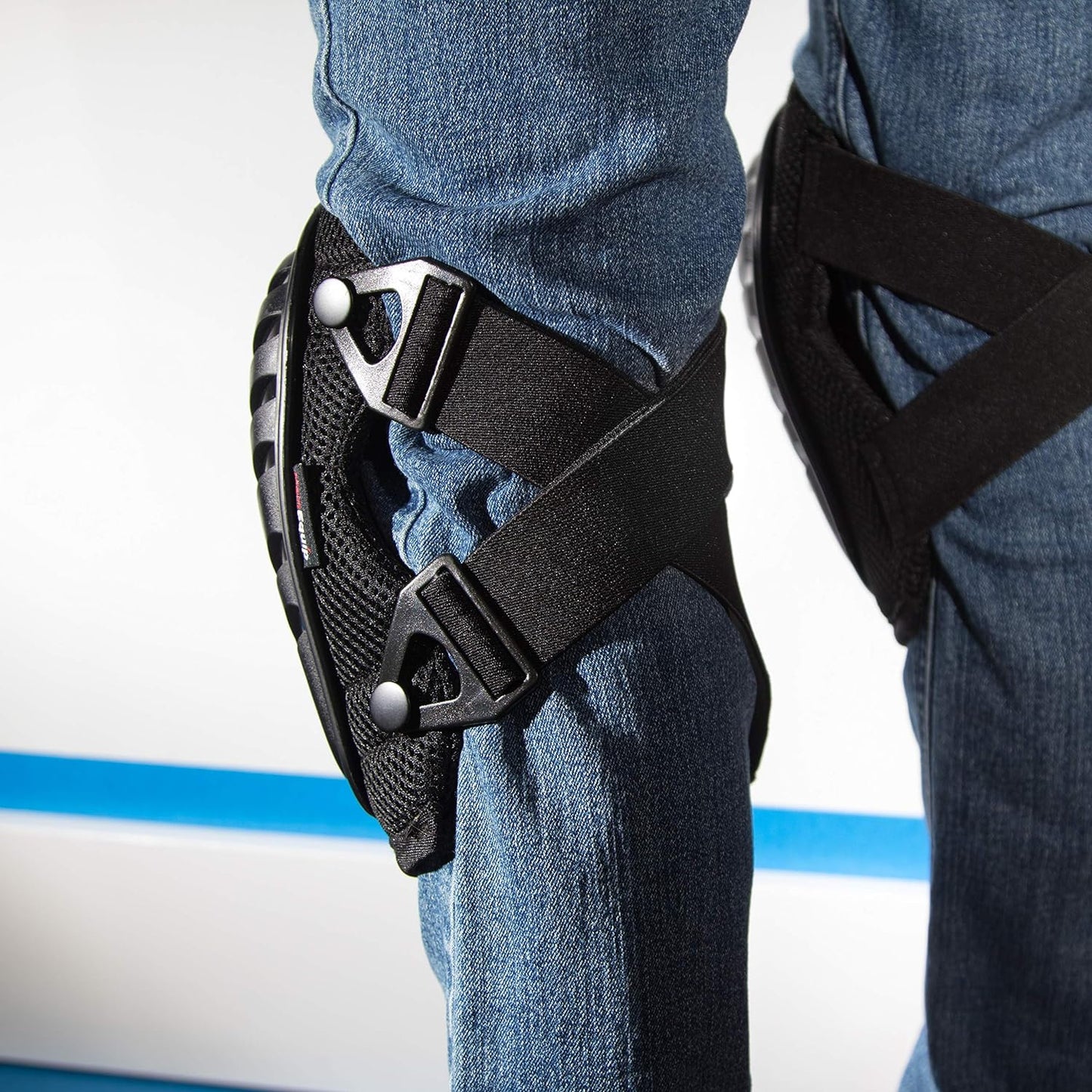 Professional Knee Pads with Enhanced Foam Padding, Gel Cushion, Durable Double Straps, Adjustable Easy-Fix Clips - 1 Pair (Original)