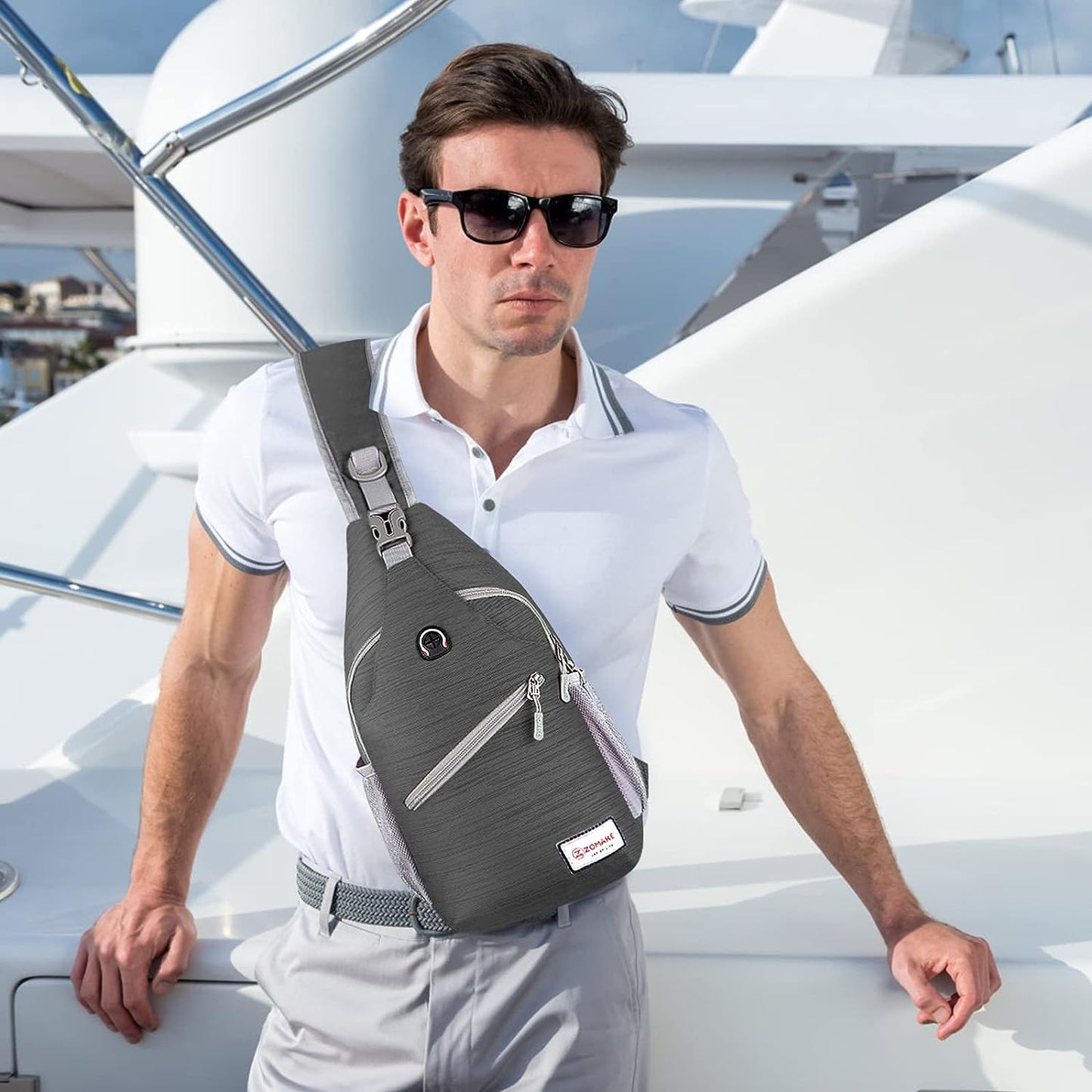 Crossbody Sling Backpack – A Shoulder Chest Bag designed for both Women and Men, perfect for Travel, Hiking, and Daypack use.