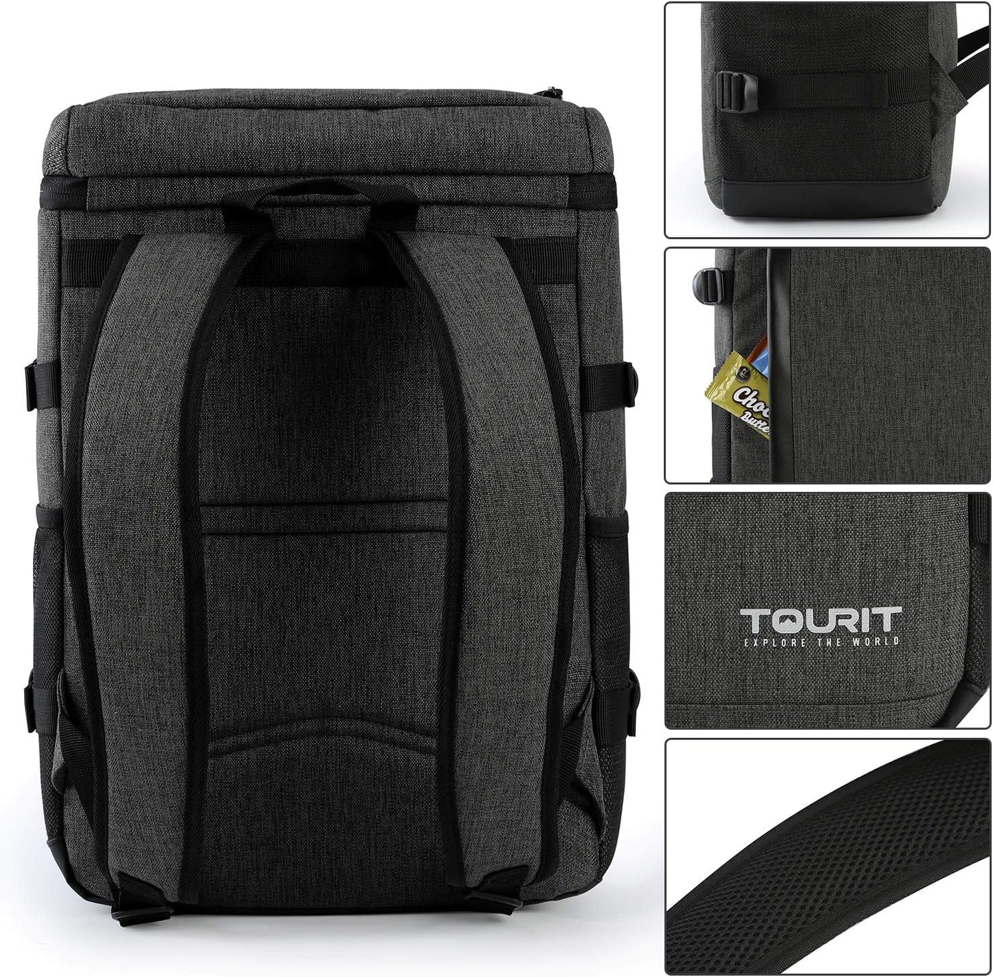 Large Capacity Insulated Cooler Backpack for Men and Women - Ideal for Picnics, Hiking, Camping, and Fishing - Holds 32 Cans