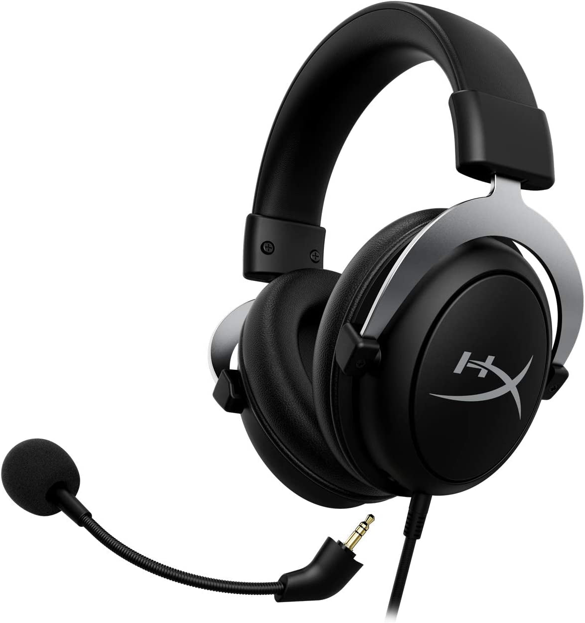 CloudX Standard Official Xbox Licensed Gaming Headset. Compatible with Xbox One and Xbox Series X|S. Features Memory Foam Ear Cushions, Detachable Noise-Cancelling Mic, and In-Line Audio Controls. Silver edition